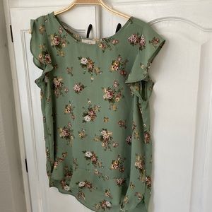 LOFT Outlet Floral Top Small - women’s blouse
